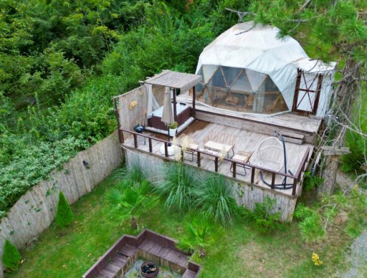 (Serenity Dome Sapanca Boheme)كوخ فخم على شكل خيمة في أحضان الطبيعة بمنطقة سابنجا سكاريا